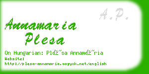 annamaria plesa business card